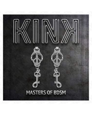 KINK - PINZE PER CAPEZZOLI TRIFOGLIO GIAPPONESE CON GANCI ARGENTO