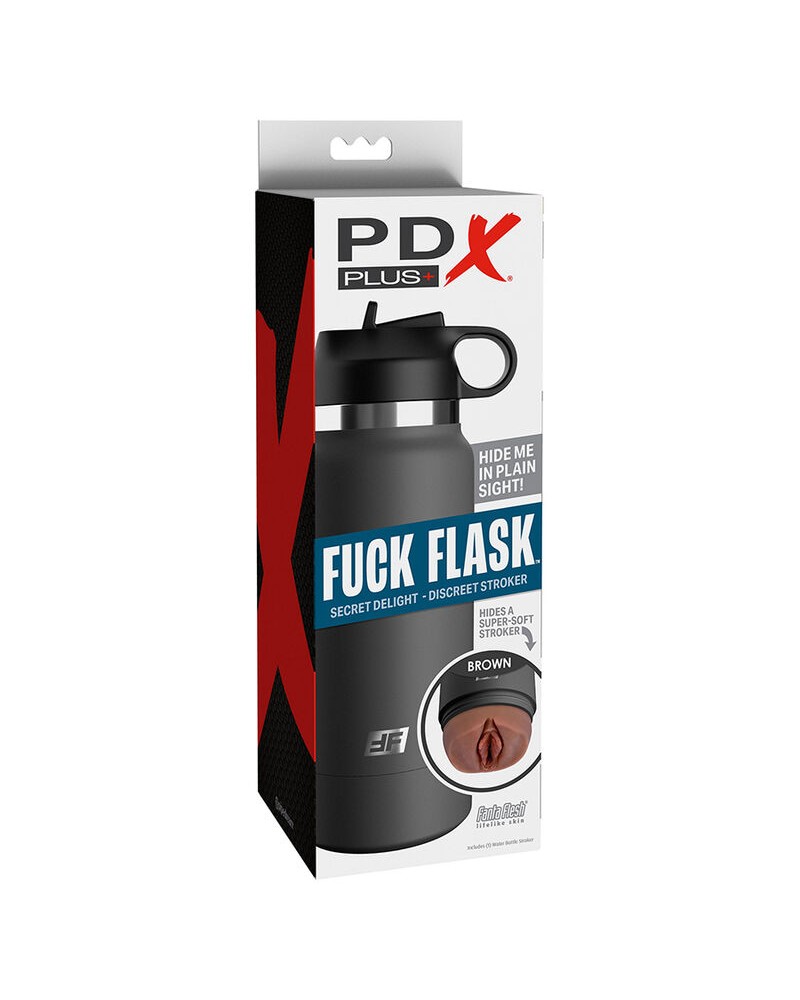 PDX PLUS - FUCK FLASK VAGINE DISCRET STROKER MARRONE MODELLO 2