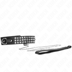 KINK - COLLANA CON CINTURINO 65 CM CON LUCIDI REGOLABILE 37-42 CM X 5,3 CM 2