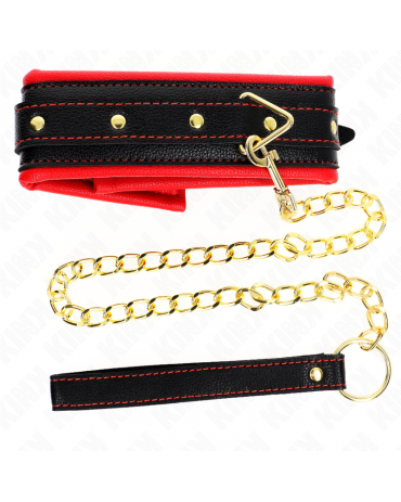 KINK - COLLANA CON CINTURINO IN SIMILPELLE SPUGNA MODELLO 2 REGOLABILE 37-54 CM X 3 CM