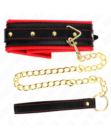 KINK - COLLANA CON CINTURINO IN SIMILPELLE SPUGNA MODELLO 2 REGOLABILE 37-54 CM X 3 CM