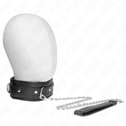 KINK - COLLANA CON CINTURINO IN SIMILPELLE SPUGNA MODELLO 3 REGOLABILE 37-54 CM X 3 CM 2