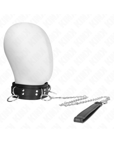 KINK - COLLANA SCHIAVITÙ 3 ANELLI CON CINTURINO 80 CM 53 X 5 CM