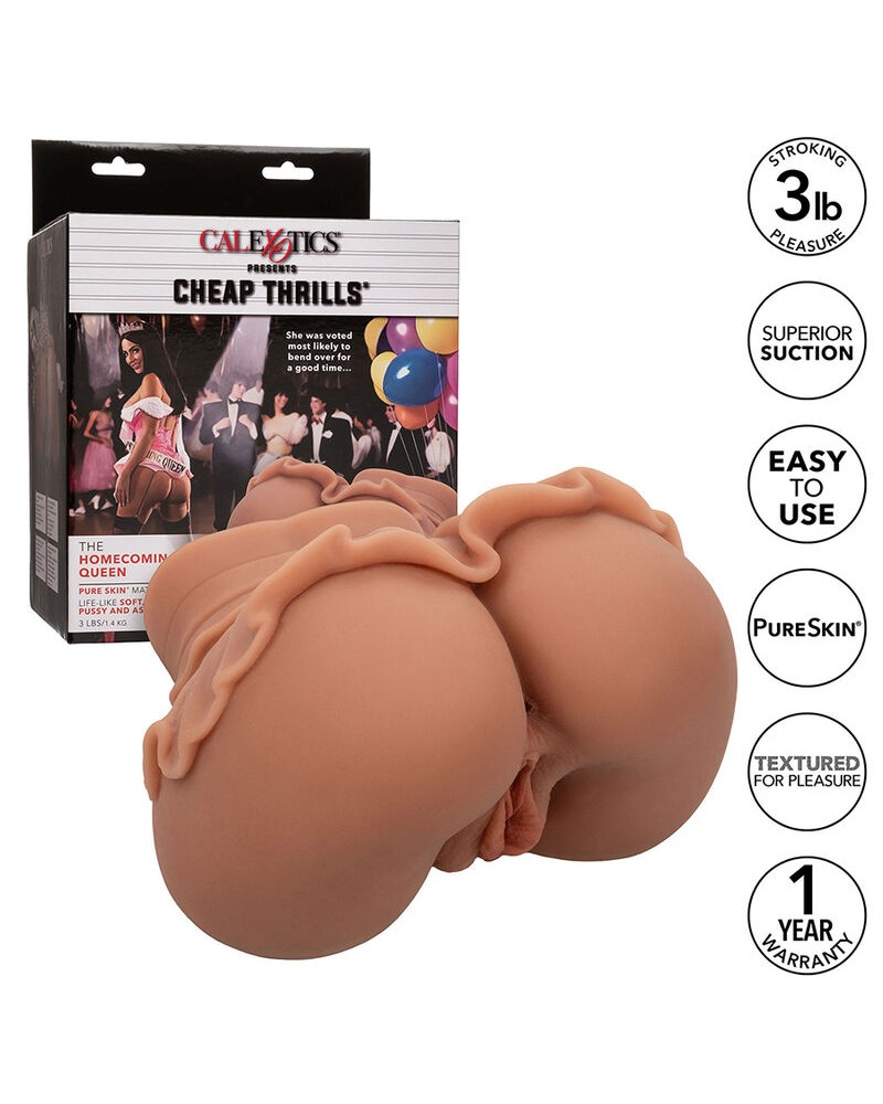 CALEXOTICS - LA REGINA DEL BENVENUTO DOPPIO MASTURBATORE REALISTICO CARAMELLO