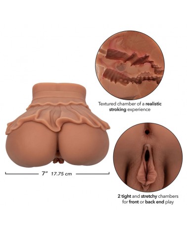 CALEXOTICS - LA REGINA DEL BENVENUTO DOPPIO MASTURBATORE REALISTICO CARAMELLO