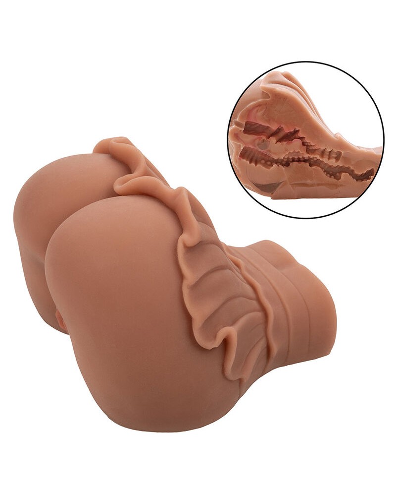 CALEXOTICS - LA REGINA DEL BENVENUTO DOPPIO MASTURBATORE REALISTICO CARAMELLO