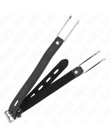 KINK - GANCIO IN METALLO 11.5 CM CON CINTURINO IN SIMILPELLE REGOLABILE 39-58 CM X 2 CM