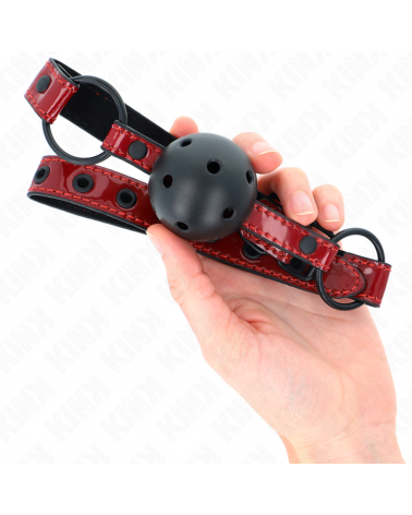 KINK - PALLA IN SIMILPELLE LUCIDA 4.5 CM GAG 63.5 X 2 CM REGOLABILE 41 X 59 CM