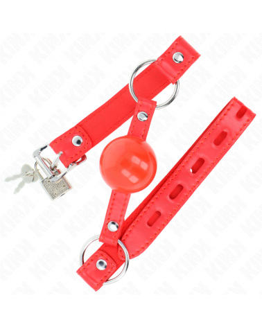 KINK - BALLA IN TPE 4 CM CON SERRATURA ROJO 60 x 2 CM