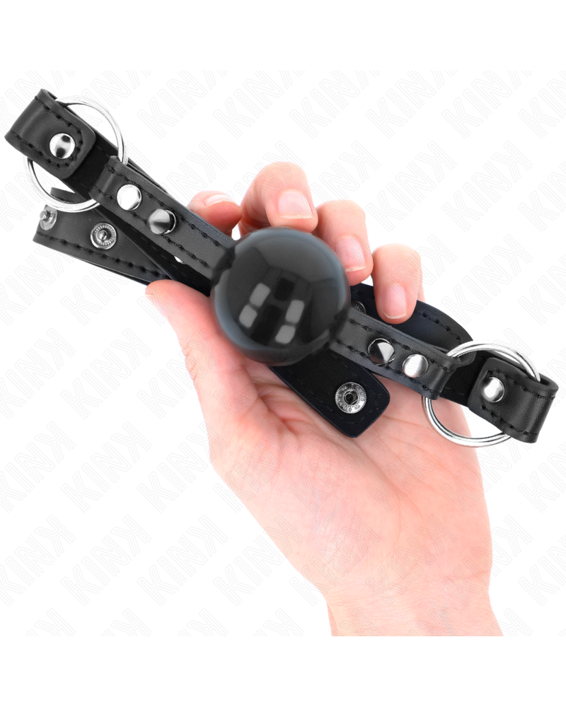 KINK - BALL GAG 4 CM CON RIVETTO PUNTA E CHIUSURA A SCATTO 65 x 2 CM