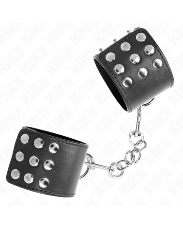 KINK - RESISTENZA DA POLSO CON CHIUSURA A SCATTO NERA REGOLABILE 19-24 CM X 5,5 CM