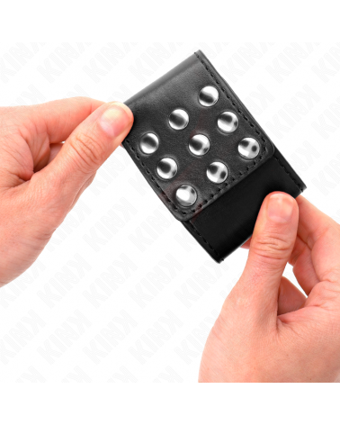 KINK - RESISTENZA DA POLSO CON CHIUSURA A SCATTO NERA REGOLABILE 19-24 CM X 5,5 CM