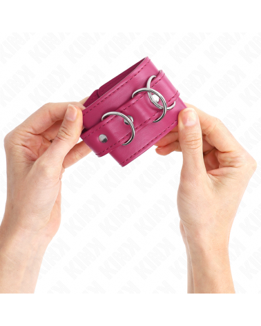 KINK - RESISTENZA DA POLSO CON 3 ANELLI A D REGOLABILE ROSA 17.5-25 CM X 6 CM