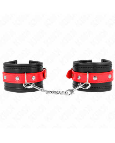 KINK - RESISTENZA DA POLSO NERA CON CINTURA ROSSA REGOLABILE 17-28 CM X 6 CM