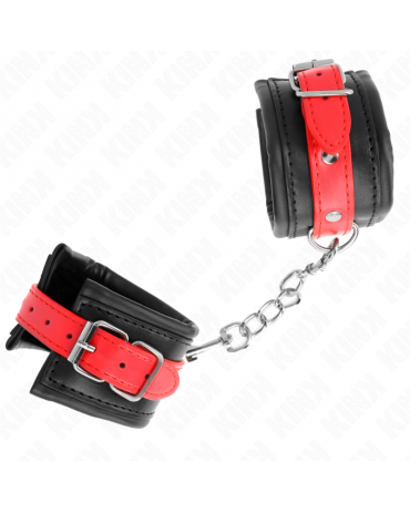 KINK - RESISTENZA DA POLSO NERA CON CINTURA ROSSA REGOLABILE 17-28 CM X 6 CM 2