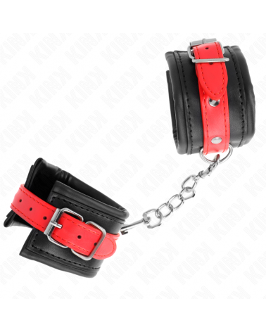 KINK - RESISTENZA DA POLSO NERA CON CINTURA ROSSA REGOLABILE 17-28 CM X 6 CM