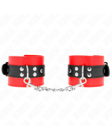 KINK - RESISTENZA DA POLSO ROSSO CON CINTURA NERA REGOLABILE 17-28 CM X 6 CM