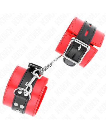 KINK - RESISTENZA DA POLSO ROSSO CON CINTURA NERA REGOLABILE 17-28 CM X 6 CM 2