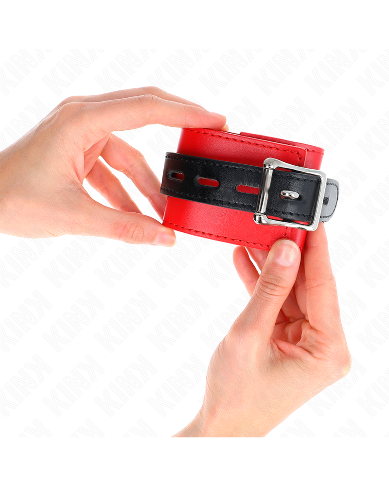 KINK - RESISTENZA DA POLSO ROSSO CON CINTURA NERA REGOLABILE 17-28 CM X 6 CM