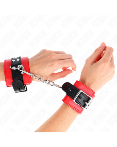 KINK - RESISTENZA DA POLSO ROSSO CON CINTURA NERA REGOLABILE 17-28 CM X 6 CM