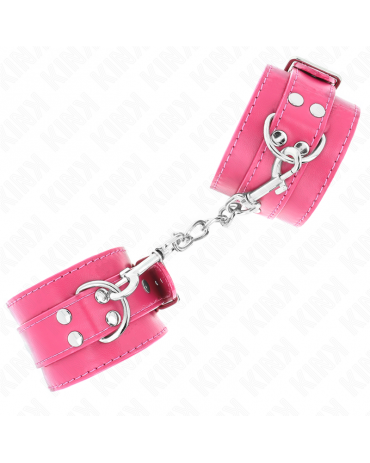 KINK - TENUTA DA POLSO ROSA LAMPONE CON FODERA ROSA LAMPONE REGOLABILE 20-28 CM X 5,5 CM 2