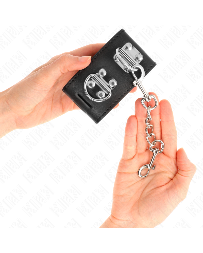 KINK - RESISTENZA DA POLSO MULTIPOSIZIONE CON CHIUSURA A LUCCHETTO NERA REGOLABILE 16-23 CM X 5,5 CM