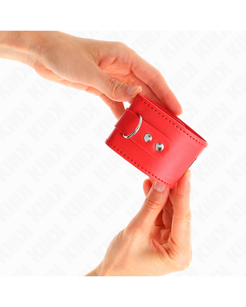 KINK - RESISTENZA DA POLSO CON CHIUSURA A LUCCHETTO ROSSO REGOLABILE 16-23 CM X 5,5 CM