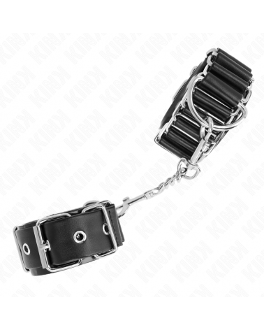 KINK - TENUTA DA POLSO SOTTILE A CERNIERA NERA REGOLABILE 16-22 CM X 3,5 CM