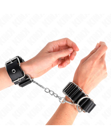 KINK - TENUTA DA POLSO SOTTILE A CERNIERA NERA REGOLABILE 16-22 CM X 3,5 CM