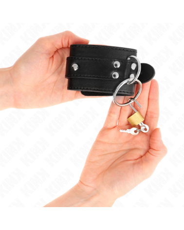 KINK - FERMAPOLSO CON BLOCCAGGIO O-RING NERO REGOLABILE 20-28 CM X 5,5 CM