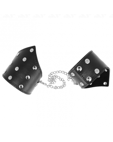 KINK - BRACCIALI STILE PUNTO NERO CON CATENA REGOLABILE 17-23 CM X 8,5 CM 2