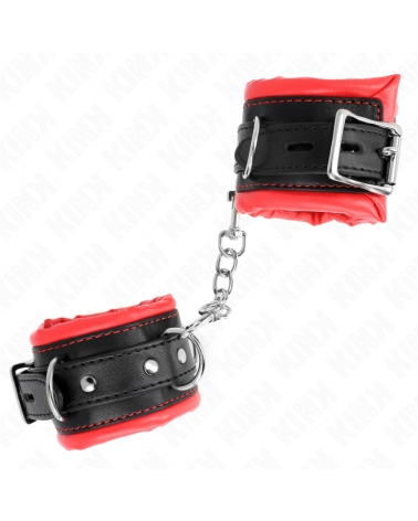 KINK - RESISTENZA DA POLSO PESANTE CON FODERA IN PELLICCIA ROSSA REGOLABILE 20-30 CM X 6 CM