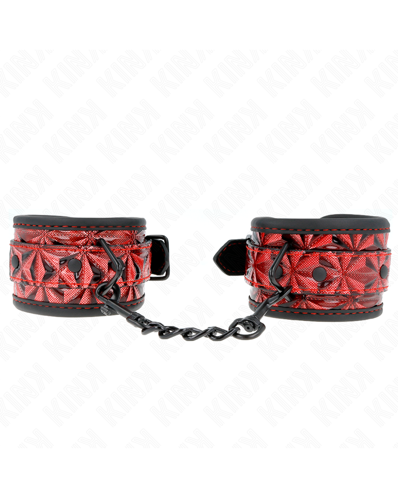 KINK - RESISTENZA DA POLSO CON MOTIVO A DIAMANTI ROSSO SCURO REGOLABILE 17-26 CM X 5,5 CM