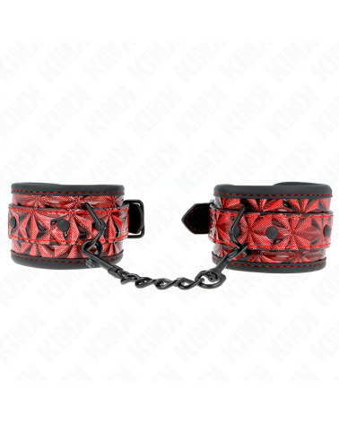 KINK - RESISTENZA DA POLSO CON MOTIVO A DIAMANTI ROSSO SCURO REGOLABILE 17-26 CM X 5,5 CM
