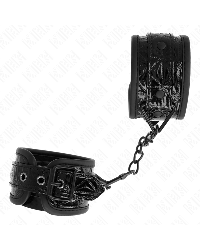 KINK - RESISTENZA DA POLSO CON MOTIVO A DIAMANTI NERO REGOLABILE 17-26 CM X 5,5 CM