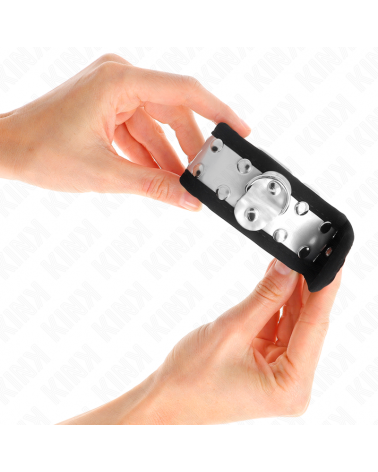 KINK - RESISTENZA DA POLSO SOTTILE NERO / ARGENTO 30 X 4 CM