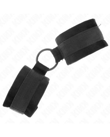 KINK - POLSINI IN PELLICCIA PER PRINCIPIANTI 25 CM CON O-RING 4 CM NERO REGOLABILE 15-25 CM