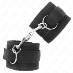 KINK - TENUTA DA POLSO IN NYLON HOOKLOOP NERA MODELLO 2 REGOLABILE 18-35 CM X 6 CM 2