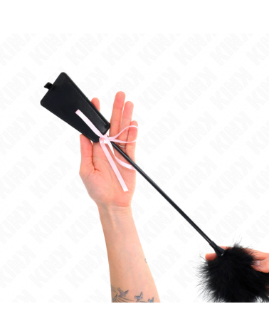 KINK - PIUME TICKLE CON FIOCCO NASTRO ROSA 49 CM