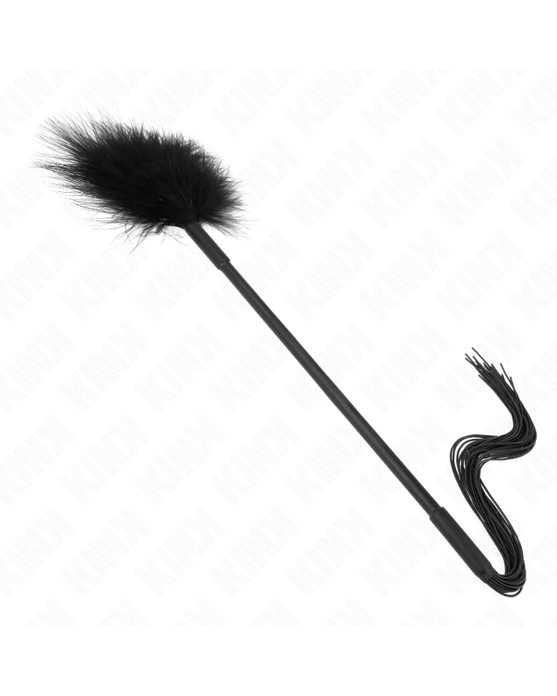 KINK - FRUSTA IN SILICONE CON PIUME PER SOLLETICO 47 CM