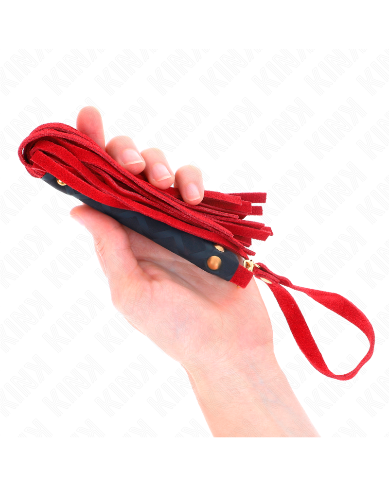 KINK - MINI FRUSTA IN CAMOSCIO ROSSO 30 CM