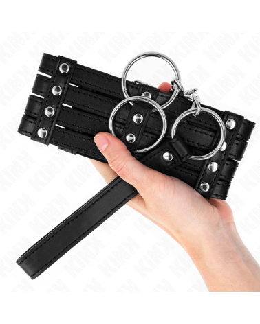 KINK - COLLANA CON CINTURA 65 CM STILE SUB REGOLABILE 35-51 CM X 7 CM