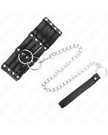 KINK - COLLANA CON CINTURA 65 CM STILE SUB REGOLABILE 35-51 CM X 7 CM