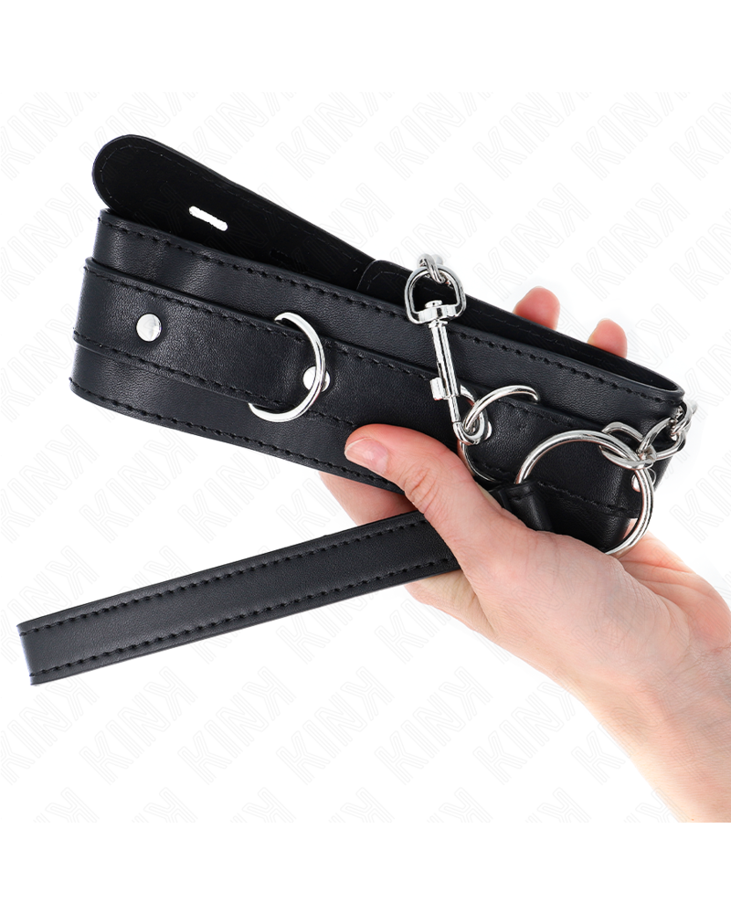 KINK - COLLARE CON CINTURA 65 CM CON CINTURINO NERO 54 X 4,5 CM