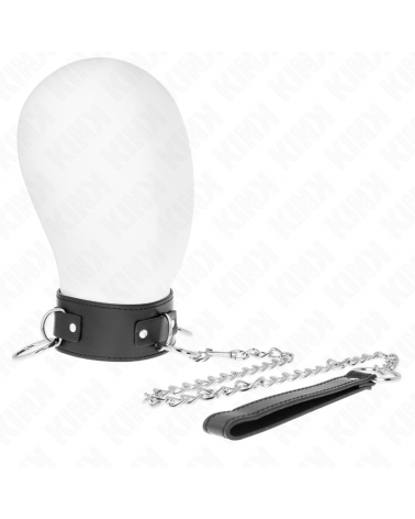 KINK - COLLANA CON GUINZAGLIO 65 CM 3 MODELLO ANELLI 2 REGOLABILE 36-43 CM X 5 CM