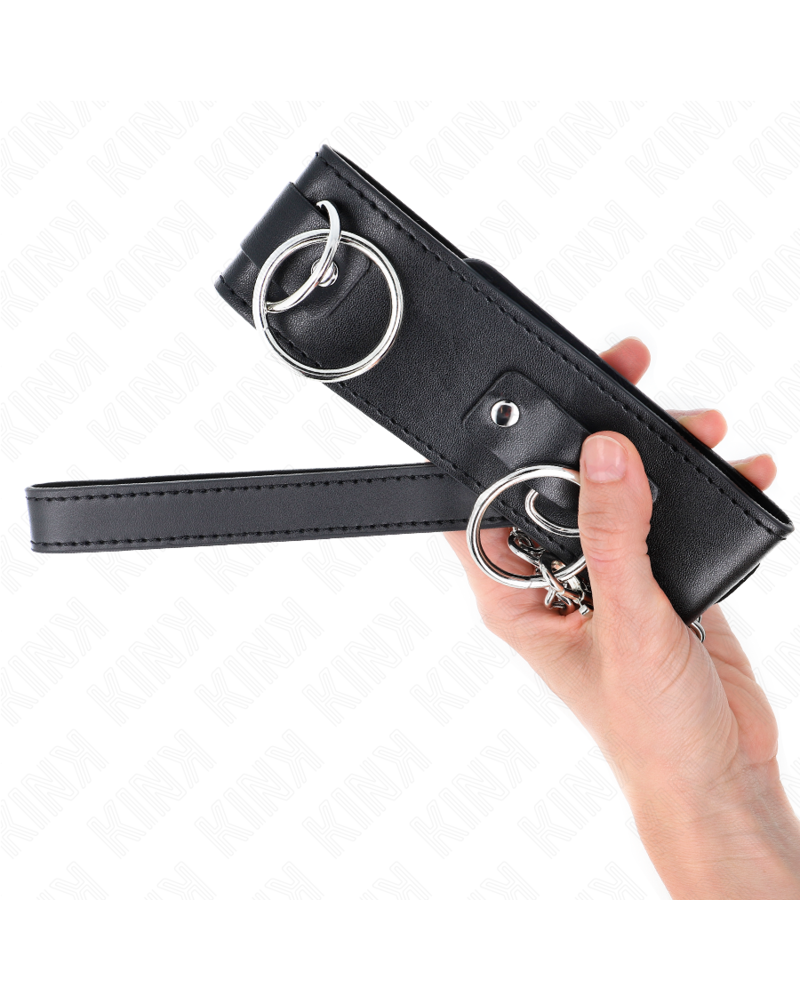 KINK - COLLANA CON GUINZAGLIO 65 CM 3 MODELLO ANELLI 2 REGOLABILE 36-43 CM X 5 CM