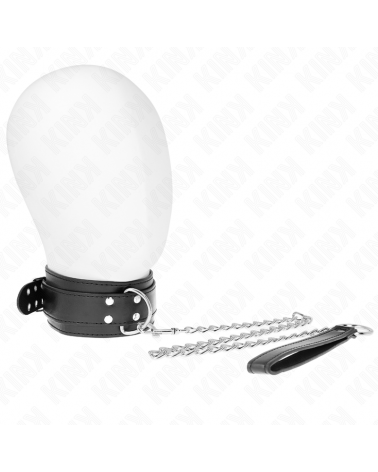 KINK - COLLANA CON CINTURINO 65 CM FIBBIE ARGENTO REGOLABILE 33-46 CM X 5,5 CM