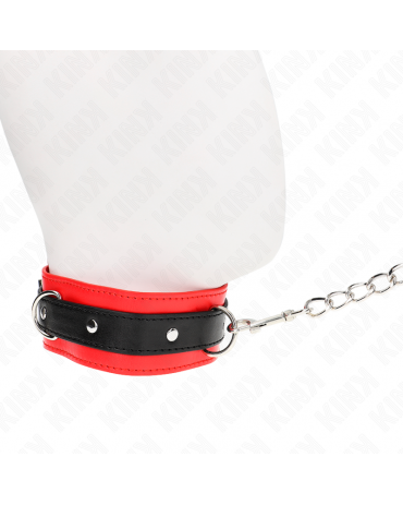 KINK - COLLARE MODELLO BASE CON GUINZAGLIO 65 CM MODELLO 3 ROSSO 53 X 5 CM 2
