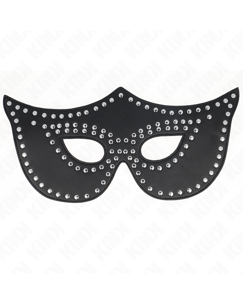 KINK - MASCHERA IN SIMILPELLE CON RIVETTI MODELLO 2 30 x 12 CM