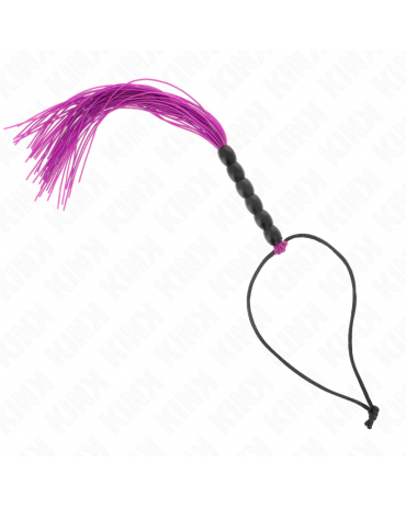 KINK - MINI FRUSTA IN SILICONE CON 6 PERLINE VIOLA 26 CM